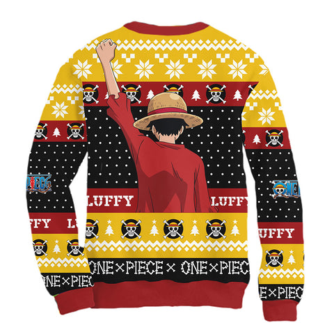 Sudadera Navideña Monkey D Luffy