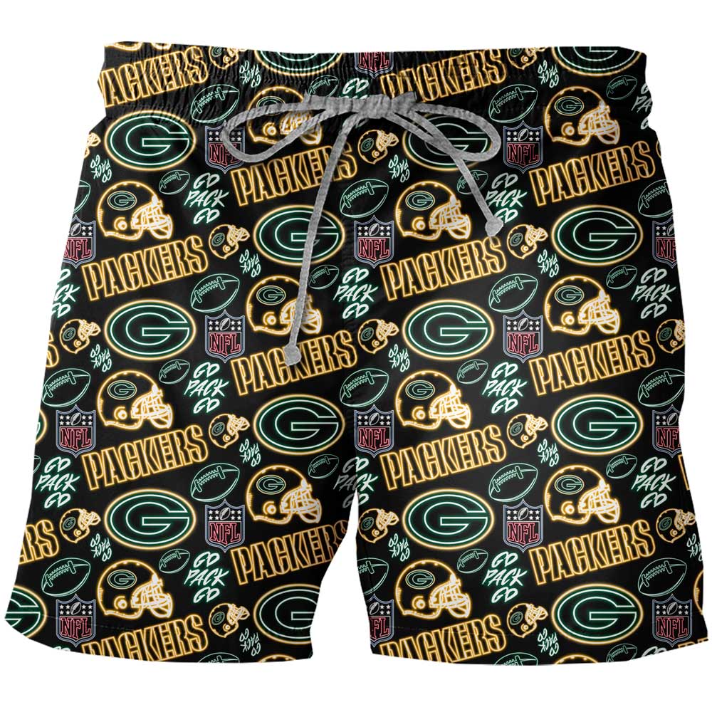 Traje De Baño Hombre Packers Neon