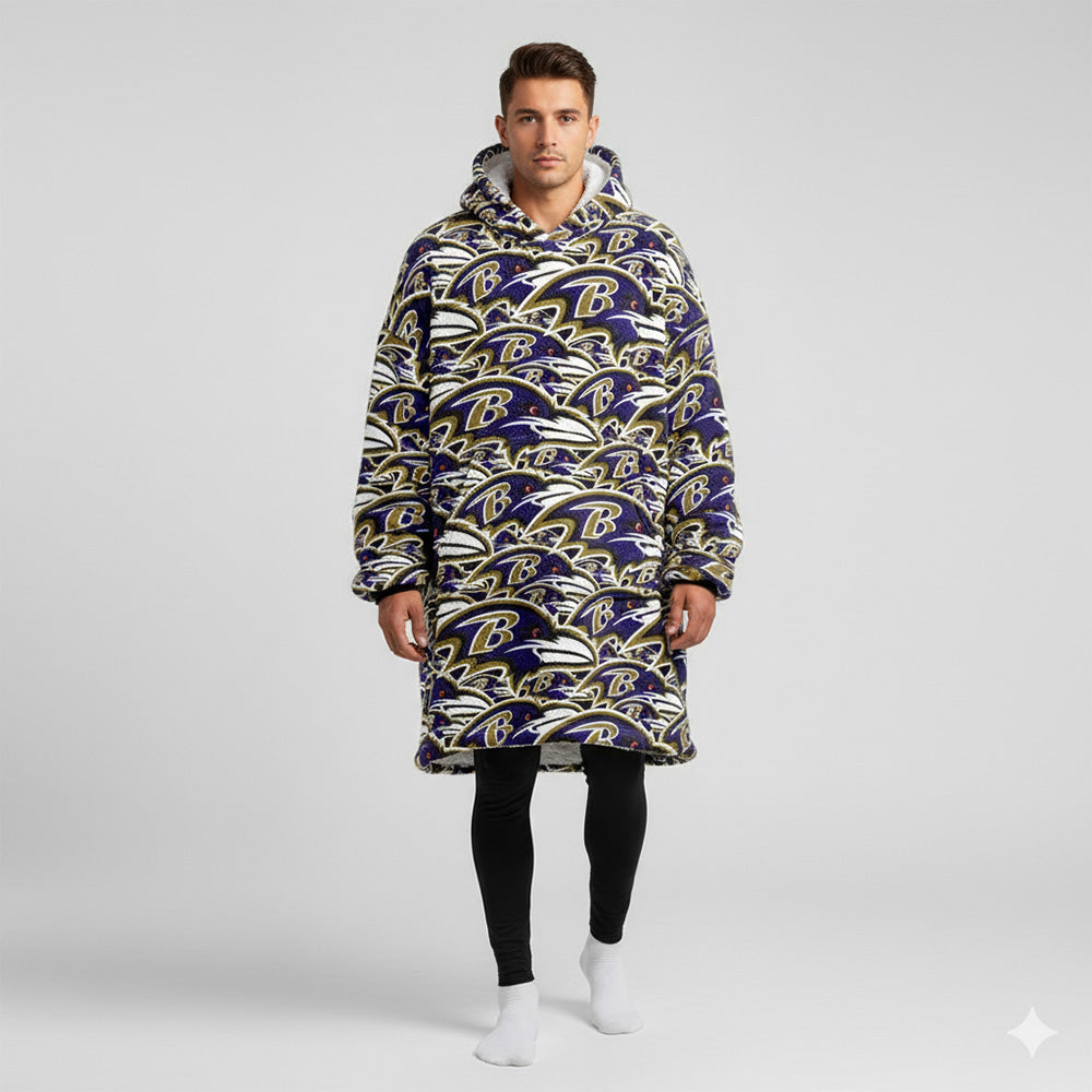 Sudaderota Baltimore Ravens MaxiLogo