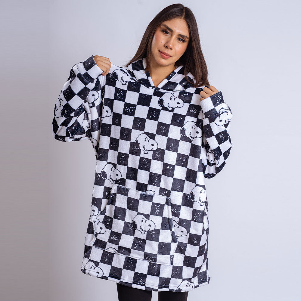 Sudaderota Snoopy Ajedrez