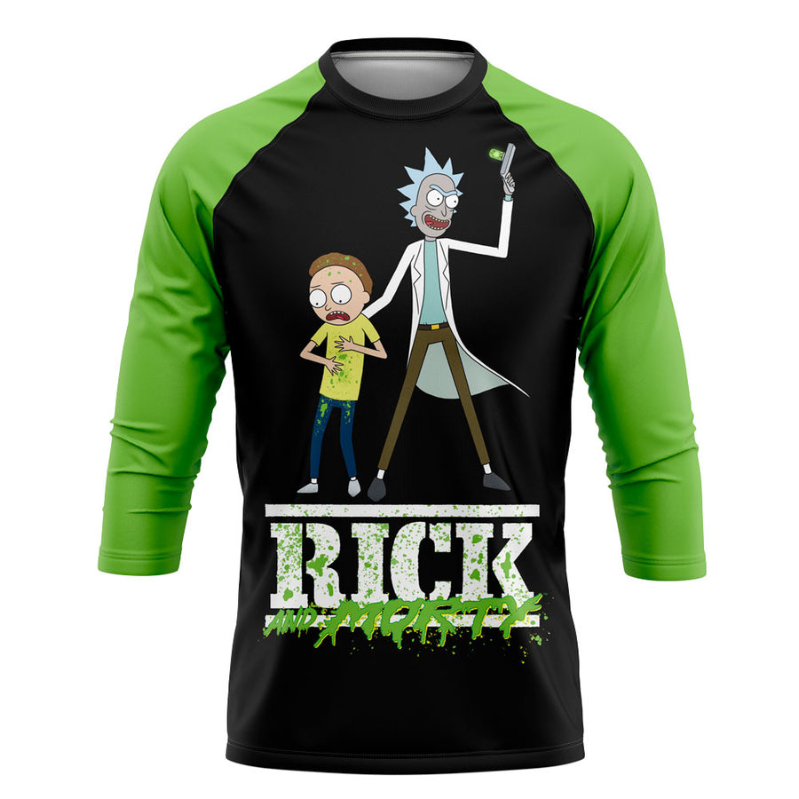 Playera Pijama Ranglan Rick y Morty