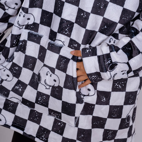 Sudaderota Snoopy Ajedrez