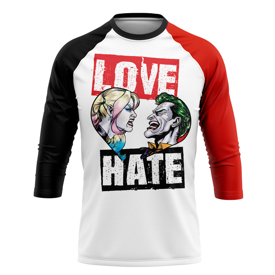 Playera Pijama Ranglan Love and Hate