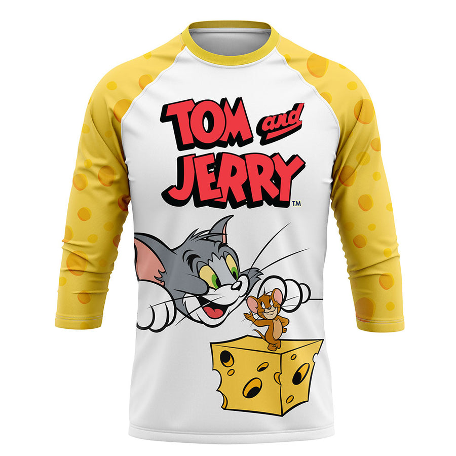 Playera Pijama Ranglan Tom y Jerry Cheese