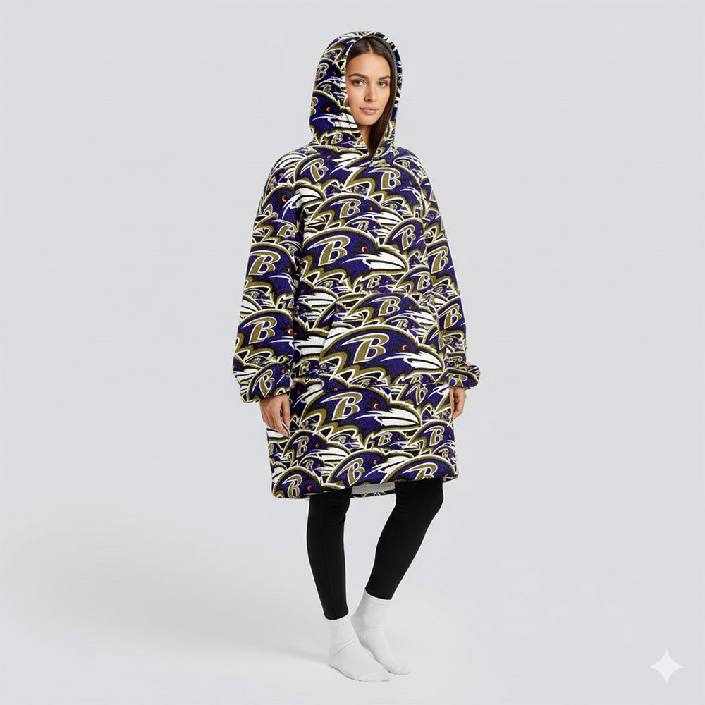 Sudaderota Baltimore Ravens MaxiLogo