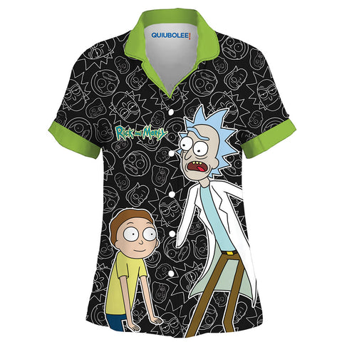 Camisa Pijama Rick y Morty Black