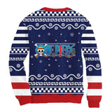 Sudadera Navideña One Piece Mugiwara Blue