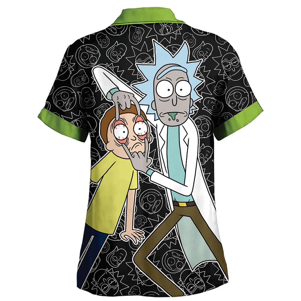 Camisa Pijama Rick y Morty Black
