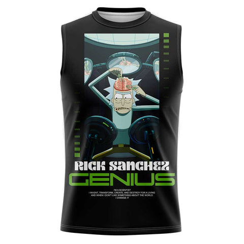 Playera Sin Mangas Rick Sanchez Genius
