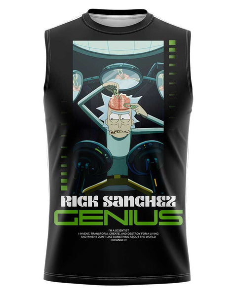 Playera Sin Mangas Rick Sanchez Genius