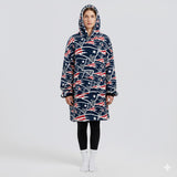 Sudaderota New England Patriots MaxiLogo