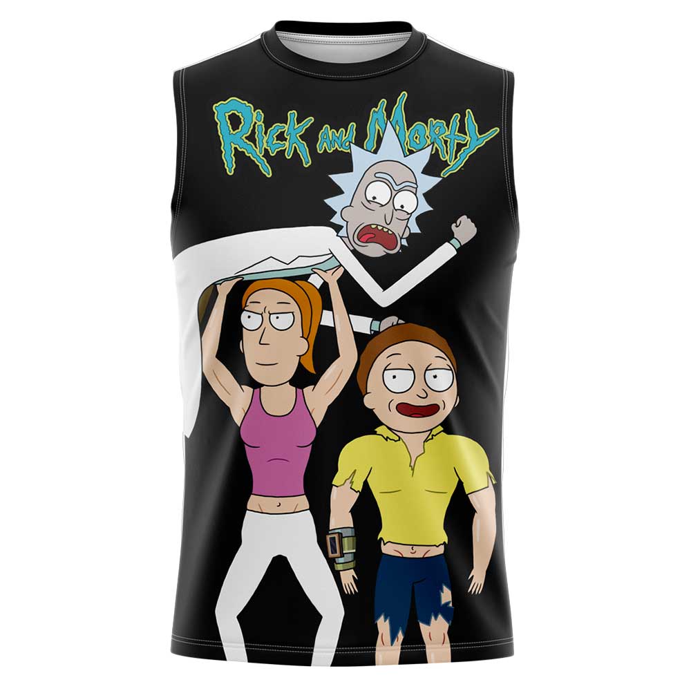 Playera Sin Mangas Rick y Morty Fuerza