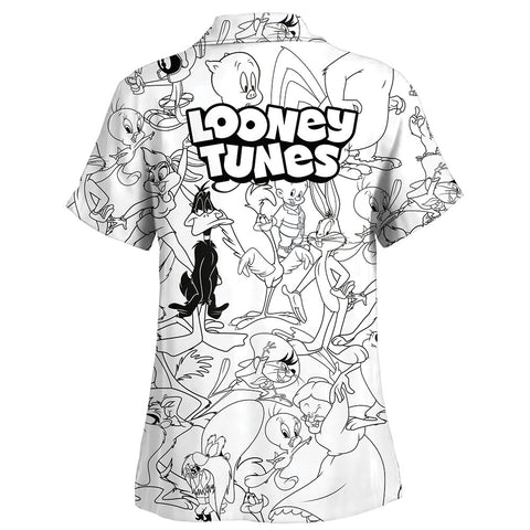 Camisa Pijama Looney Black And White