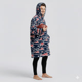 Sudaderota New England Patriots MaxiLogo