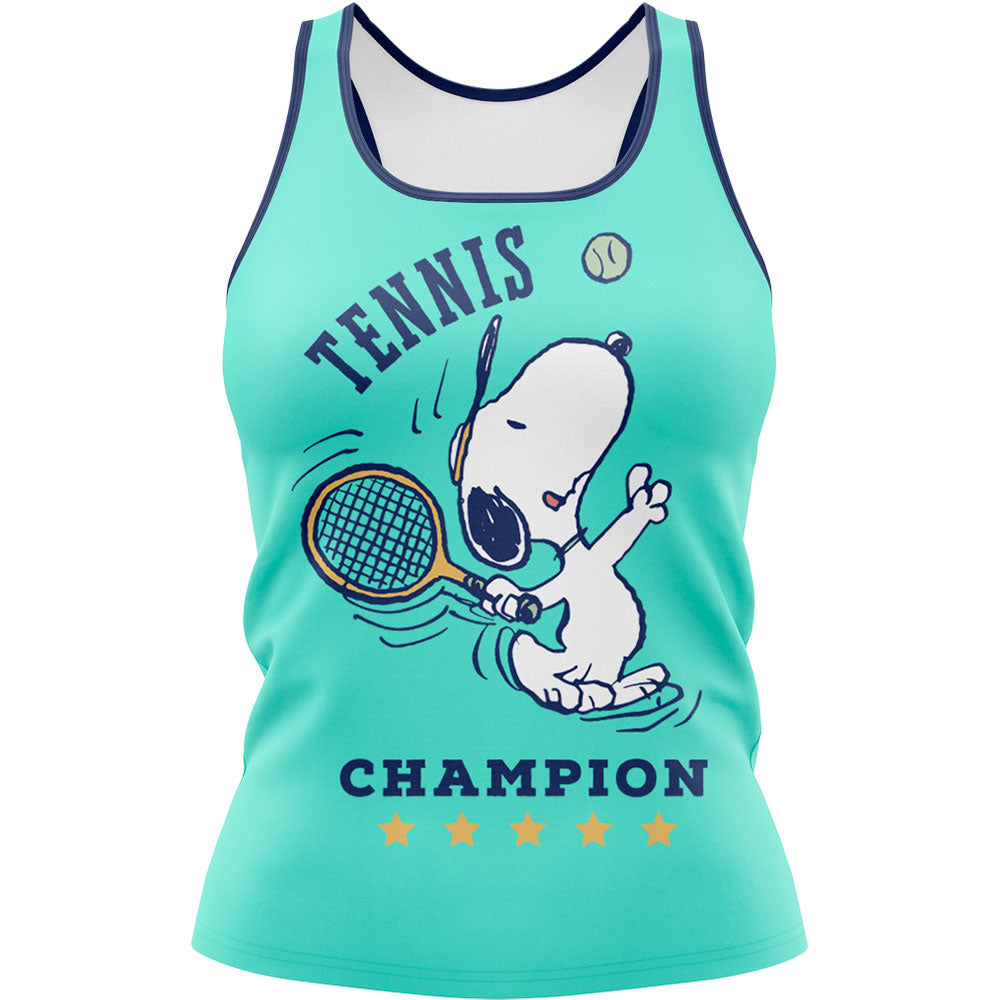 Playera Sin Mangas Snoopy Tennis Champion