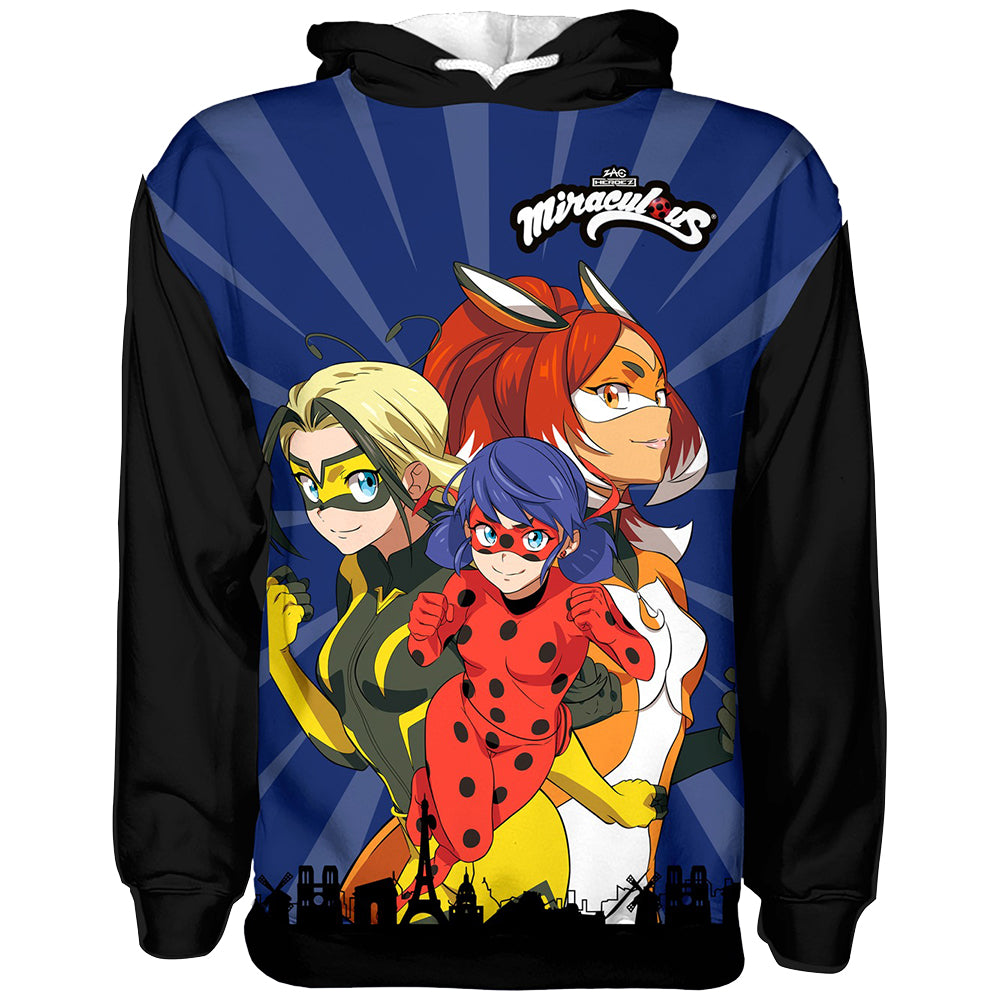 Sudadera Miraculous Girl Heroes