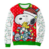 Sudadera Navideña Snoopy Luces De Navidad