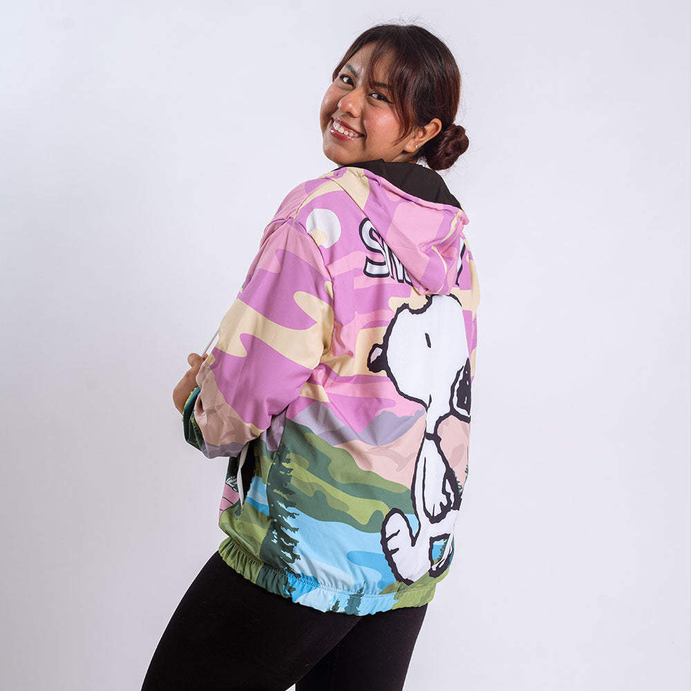 Bomber Jacket Snoopy Sunset