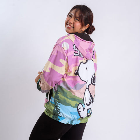 Bomber Jacket Snoopy Sunset