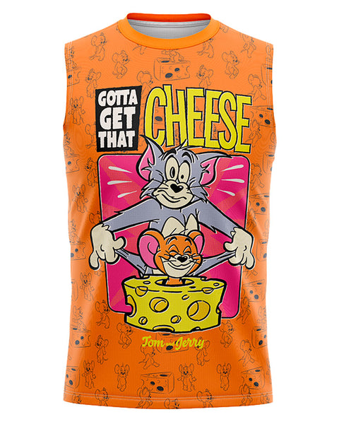 Playera Sin Mangas Tom y Jerry Queso