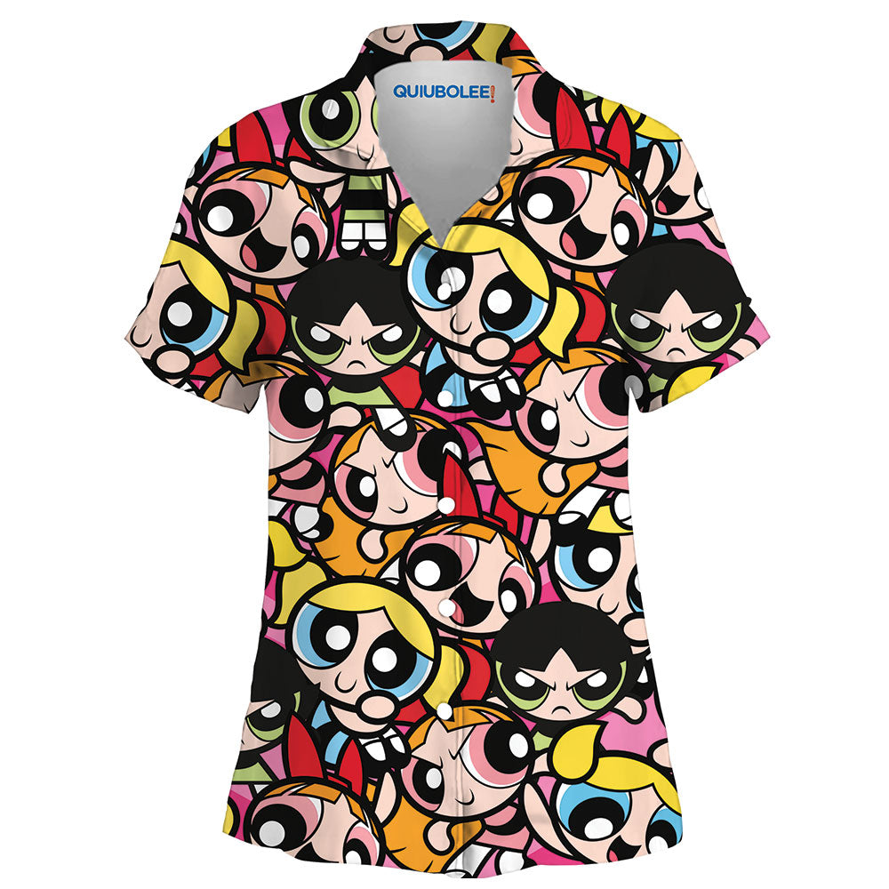 Camisa Pijama Chicas Superpoderosas Faces
