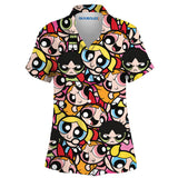 Camisa Pijama Chicas Superpoderosas Faces