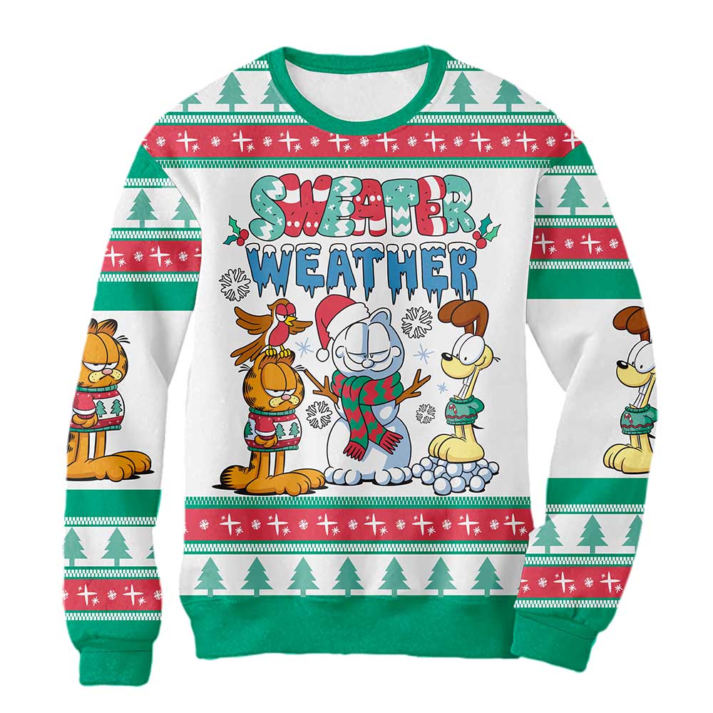 Sudadera Navideña Garfield Sweater Weather