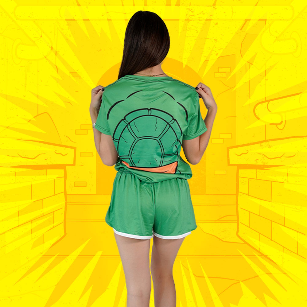 Conjunto Pijama Tortuga Ninja Michelangelo