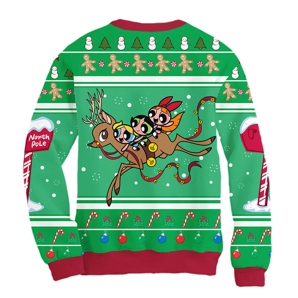 Sudadera Navideña Chicas Superpoderosas Bellota Oficial