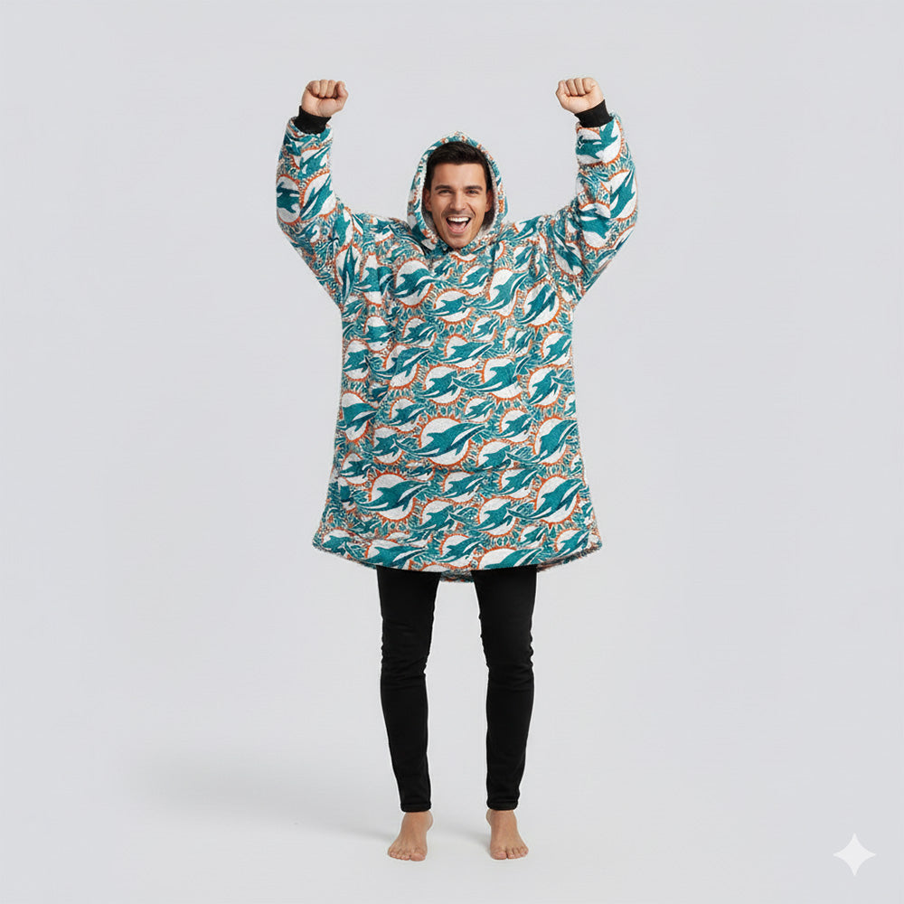 Sudaderota Miami Dolphins MaxiLogo