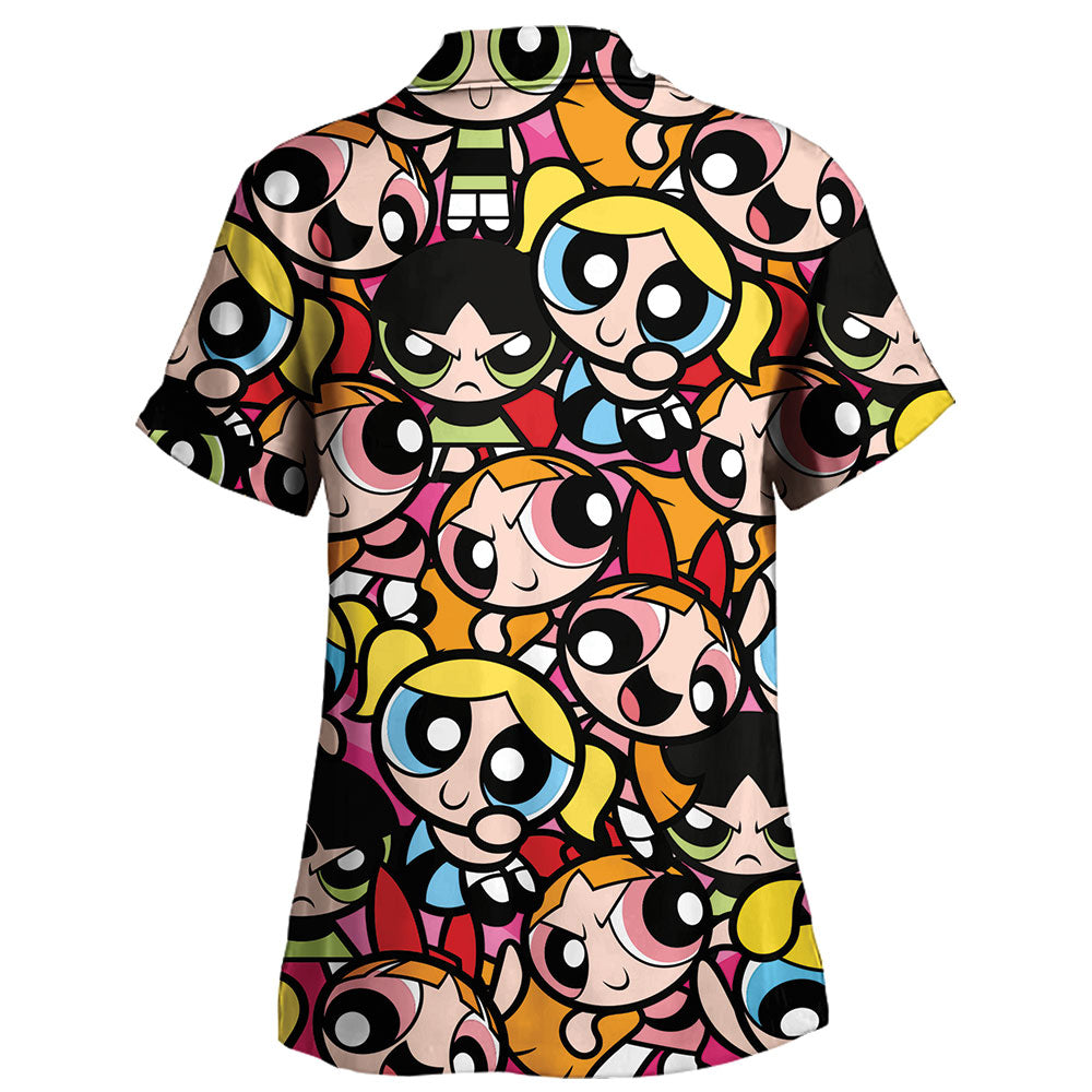 Camisa Pijama Chicas Superpoderosas Faces