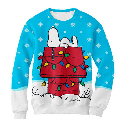 Sudadera Navideña Snoopy Holiday House