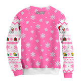 Sudadera Navideña Snoopy Navidad Rosa