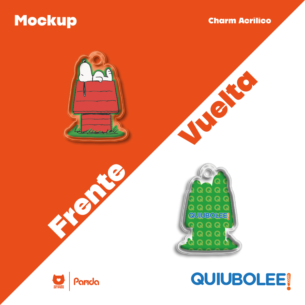 Charm Acrílico Snoopy