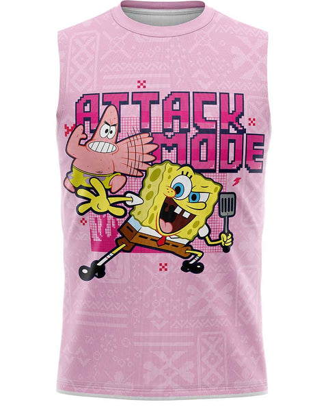 Playera Sin Mangas Bob Esponja Attack Mode