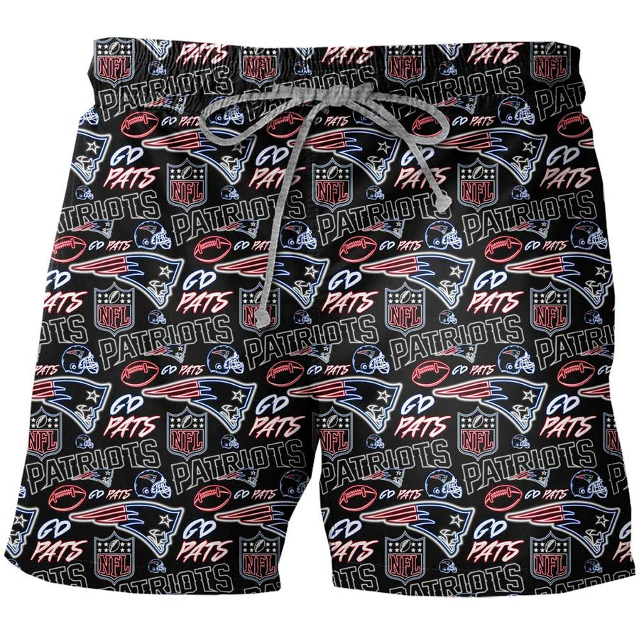 Traje De Baño Hombre Patriots Neon