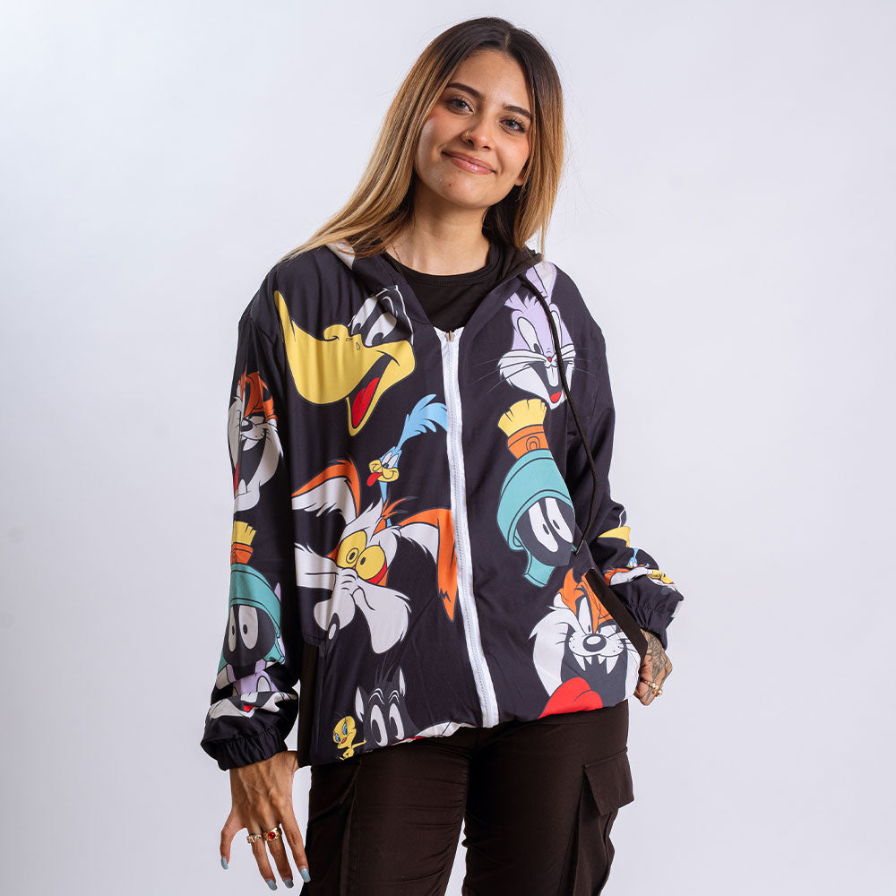 Bomber Jacket Looney Tunes Faces