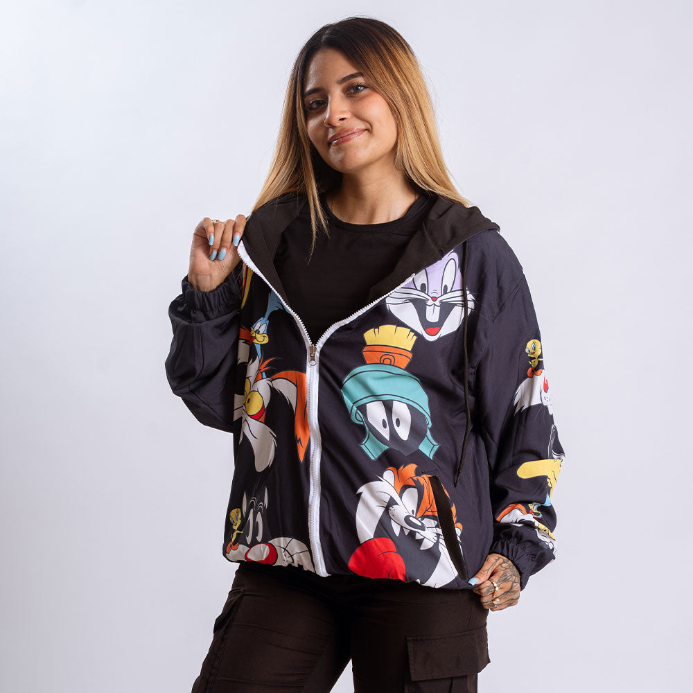 Bomber Jacket Looney Tunes Faces