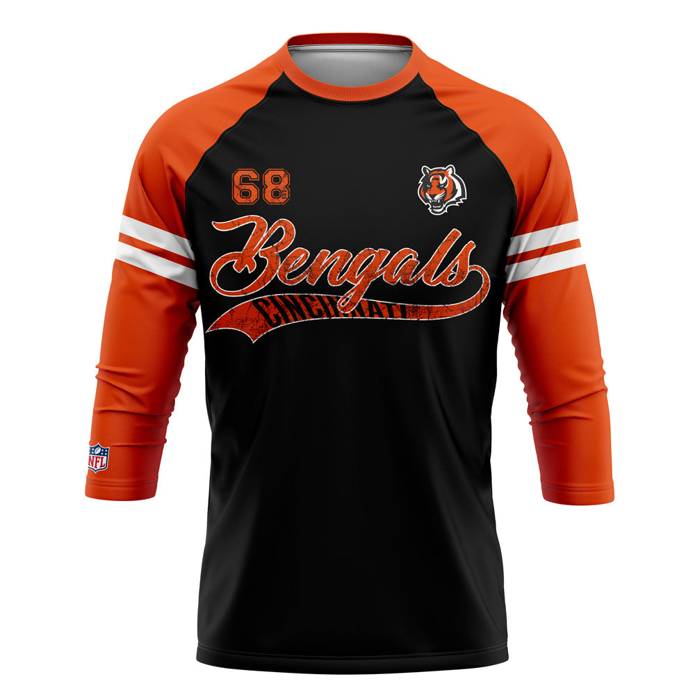 Playera Pijama Ranglan Cincinnati Bengals Classic