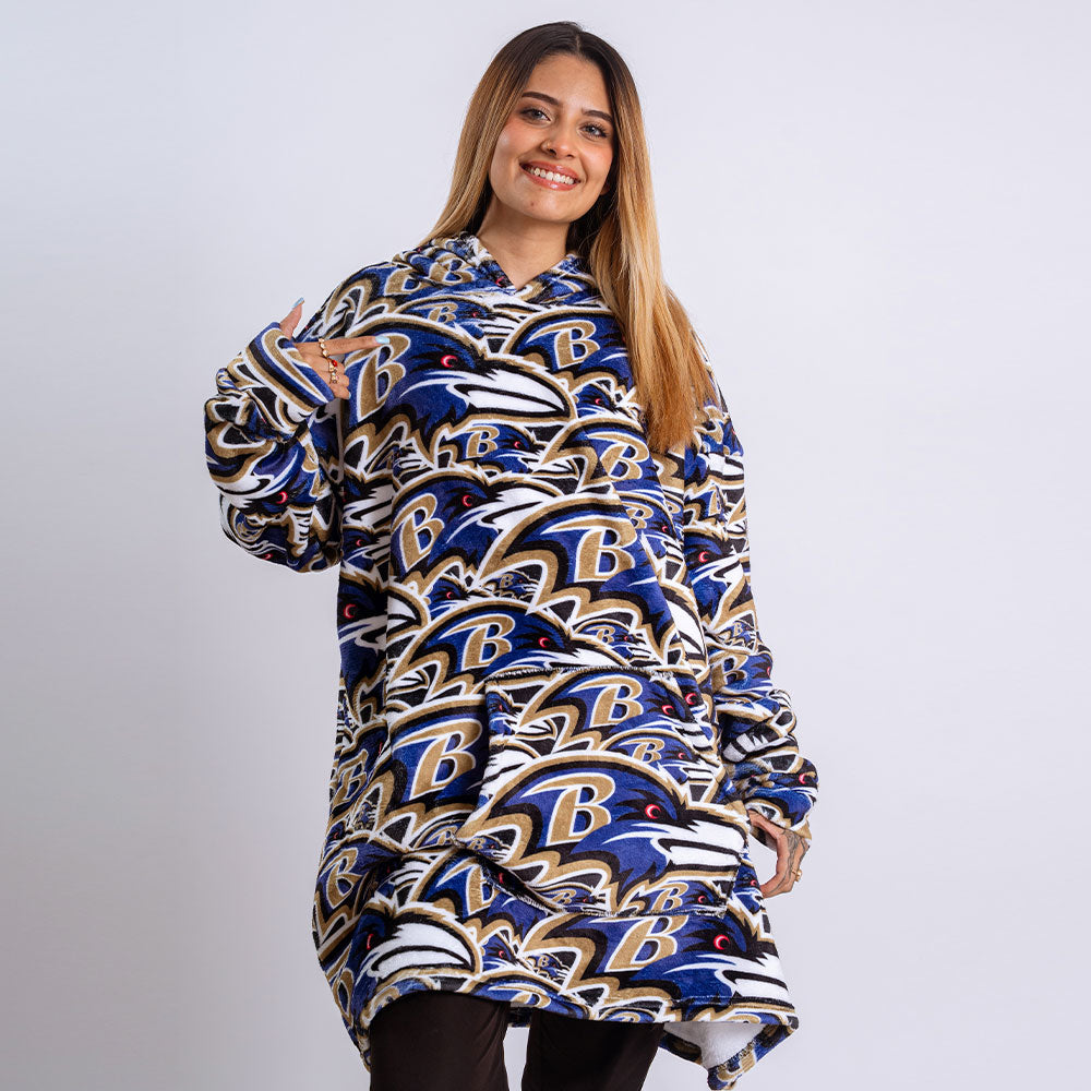 Sudaderota Baltimore Ravens MaxiLogo