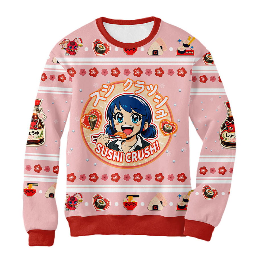 Sudadera Navideña Miraculous Sushi Crush