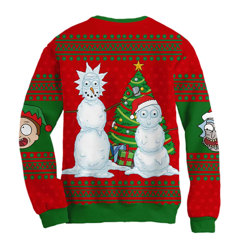 Sudadera Navideña Rick y Morty Merry Rickmas