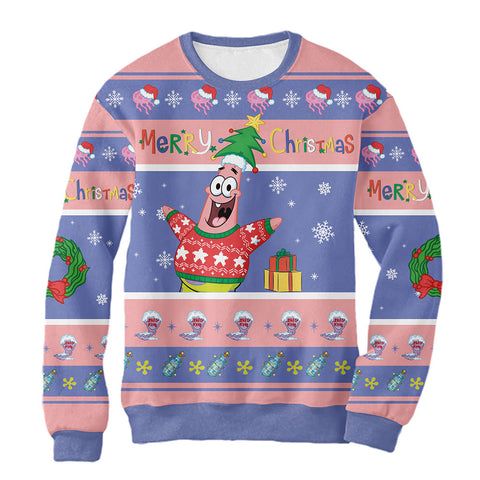 Sudadera Navideña Patricio Merry Christmas