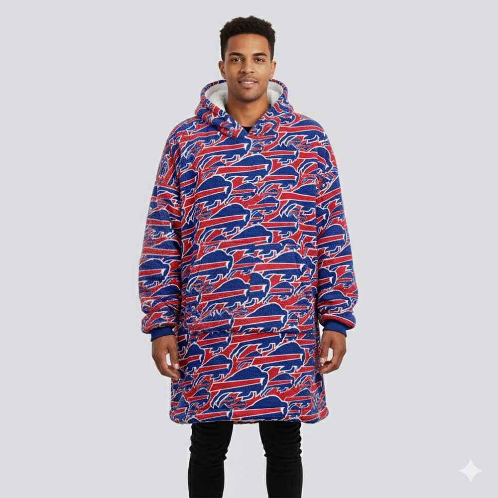 Sudaderota Buffalo Bills MaxiLogo