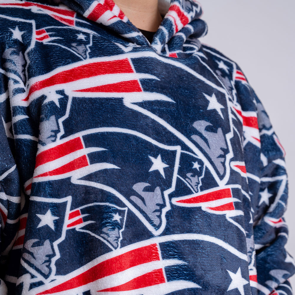 Sudaderota New England Patriots MaxiLogo
