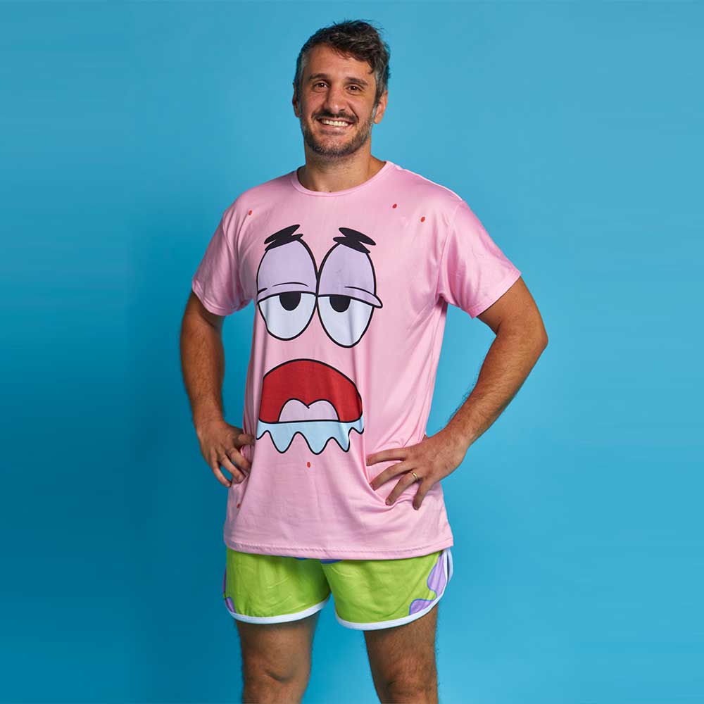 Patricio Estrella Pijama Dama Blusa Con Short Bob Esponja Y