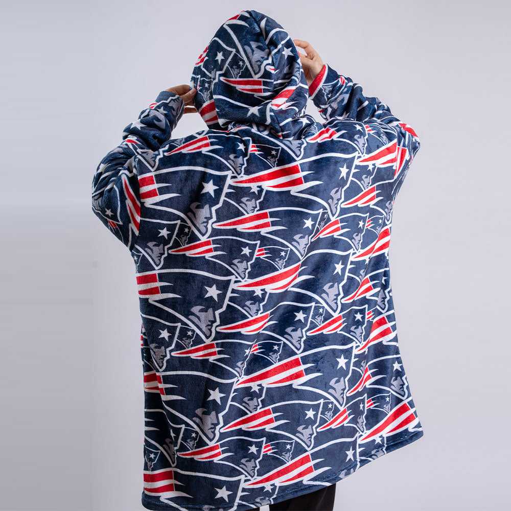 Sudaderota New England Patriots MaxiLogo