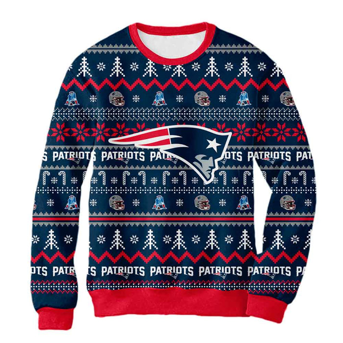 Sudadera Navideña New England Patriots