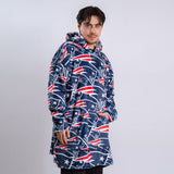 Sudaderota New England Patriots MaxiLogo