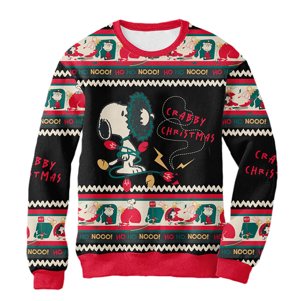 Sudadera Navideña Snoopy Crabby Christmas